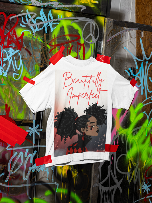 “Beautifully Imperfect” expression tee shirt